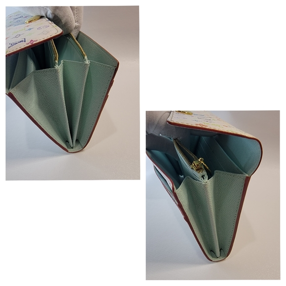 LOUIS VUITTON Murakami Sarah Wallet & 4 Ring Key-case Set. VGUC - Picture 11 of 14